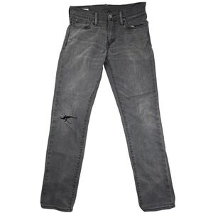 Levis 501 Original Fit Jeans Mens 30 Grey Thrashed Distressed Denim W30 L32